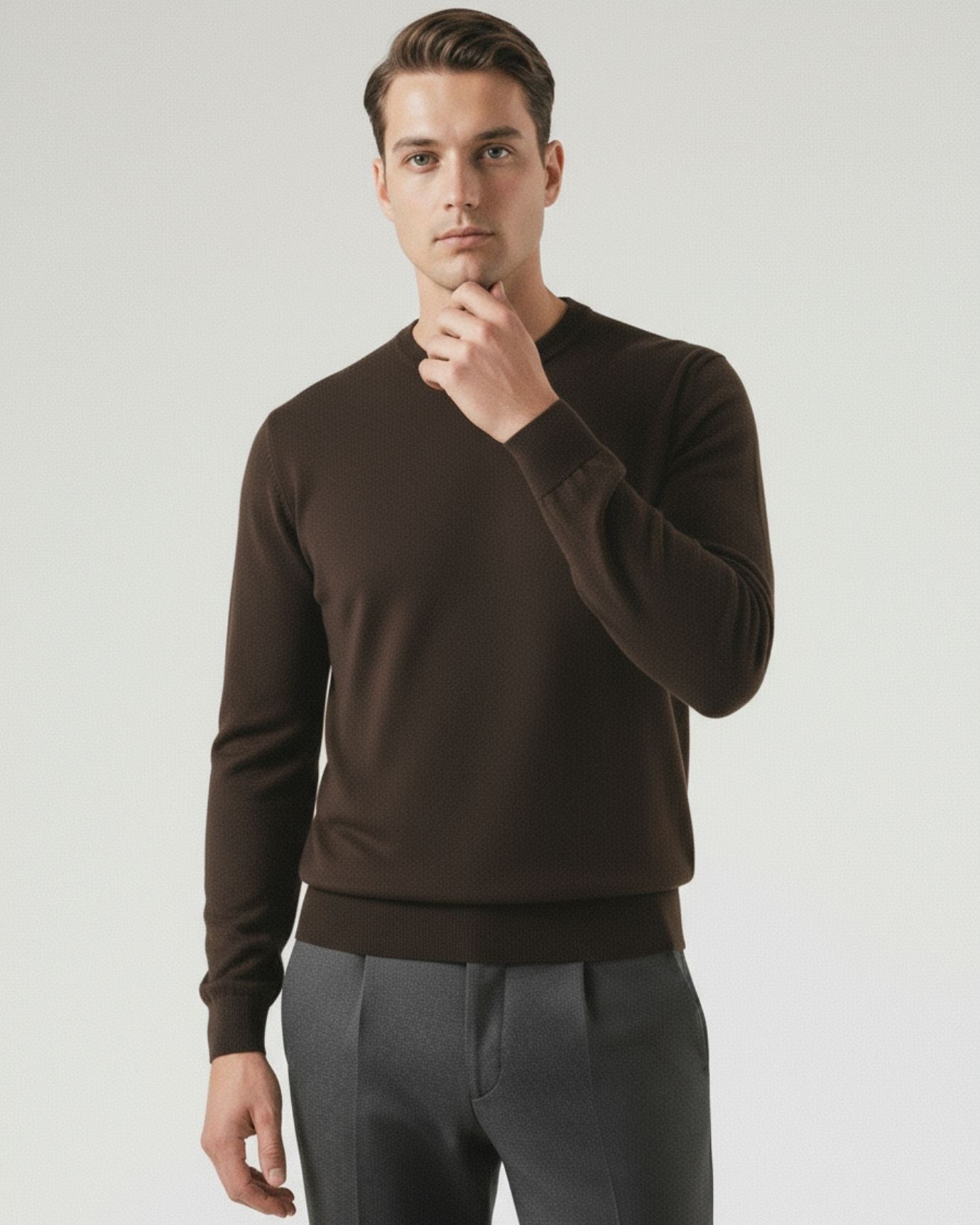 Mulberry Silk Wool Sweater Shirt