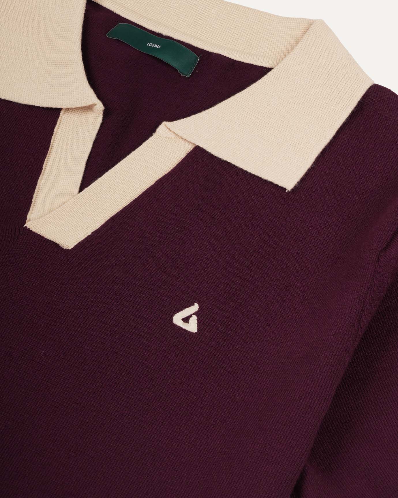 Old Money Polo Shirt Bordeaux