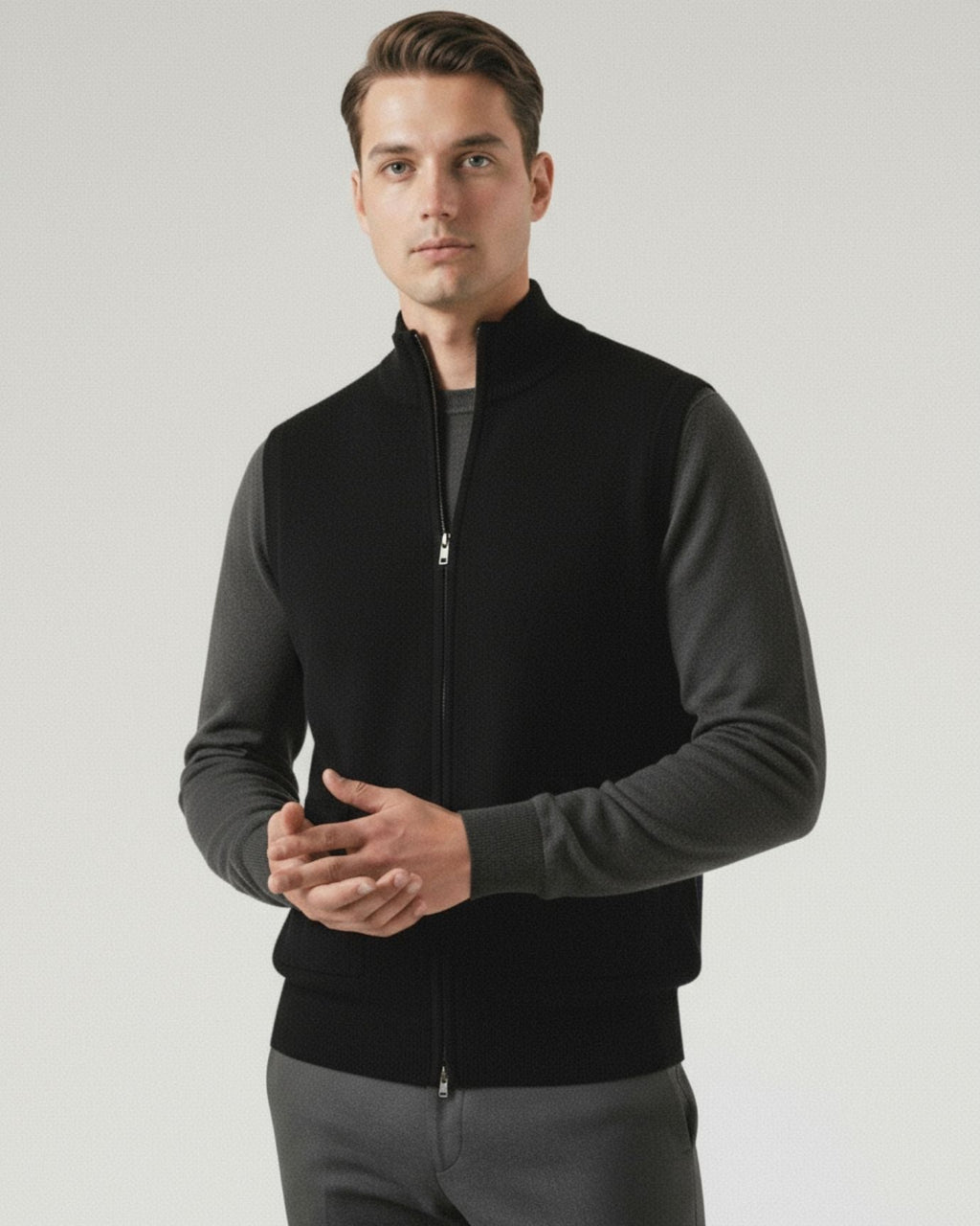 Wool Vest Zipper