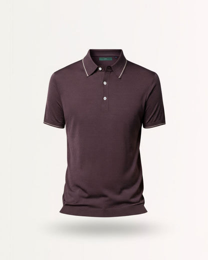 Mulberry Silk Knitted short-sleeved Polo