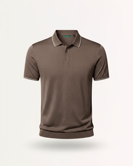 Mulberry Silk Knitted short-sleeved Polo