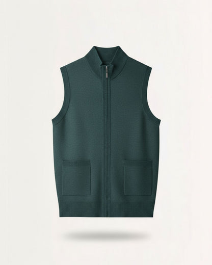 Wool Vest Zipper