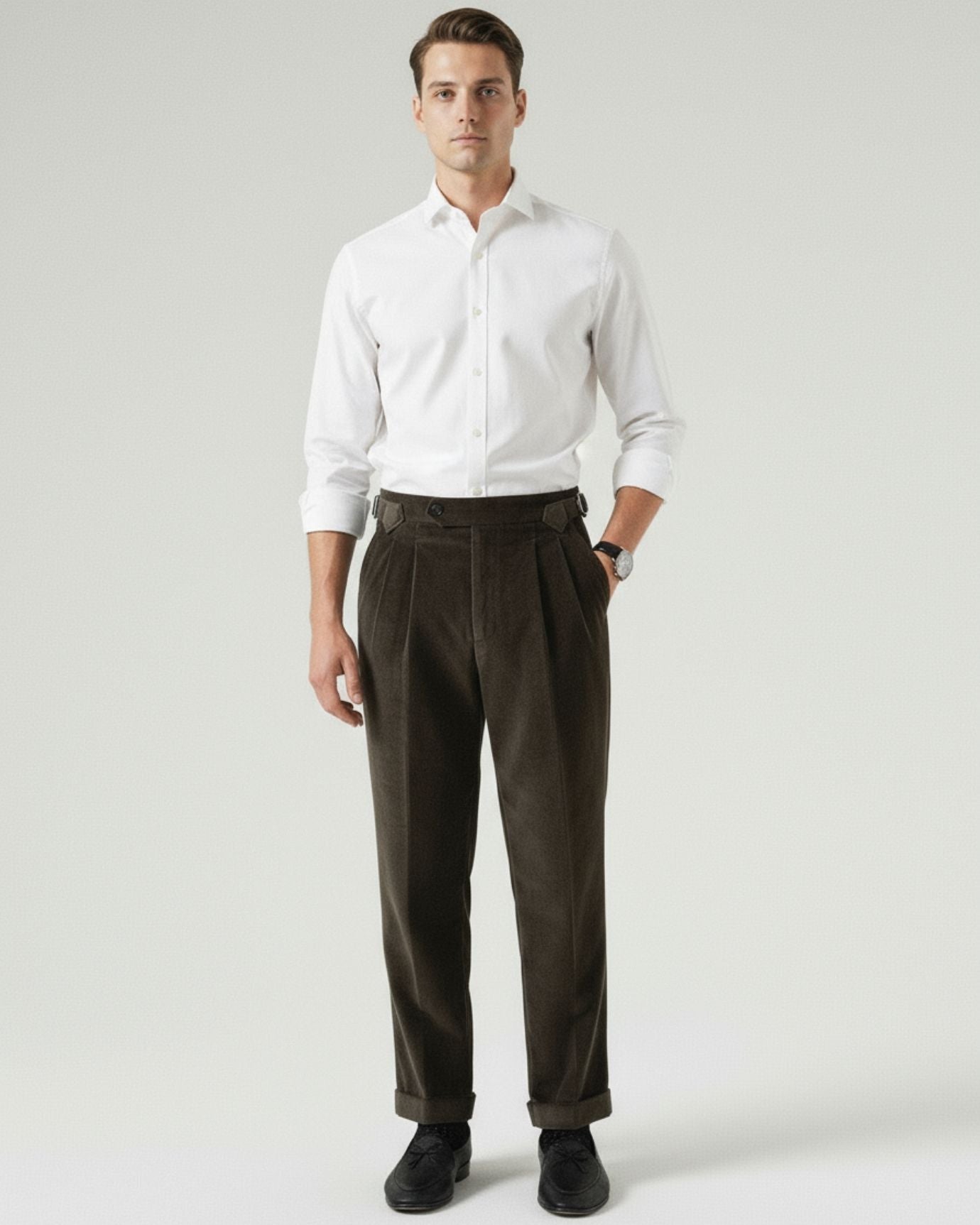 Cotton Corduroy Trousers