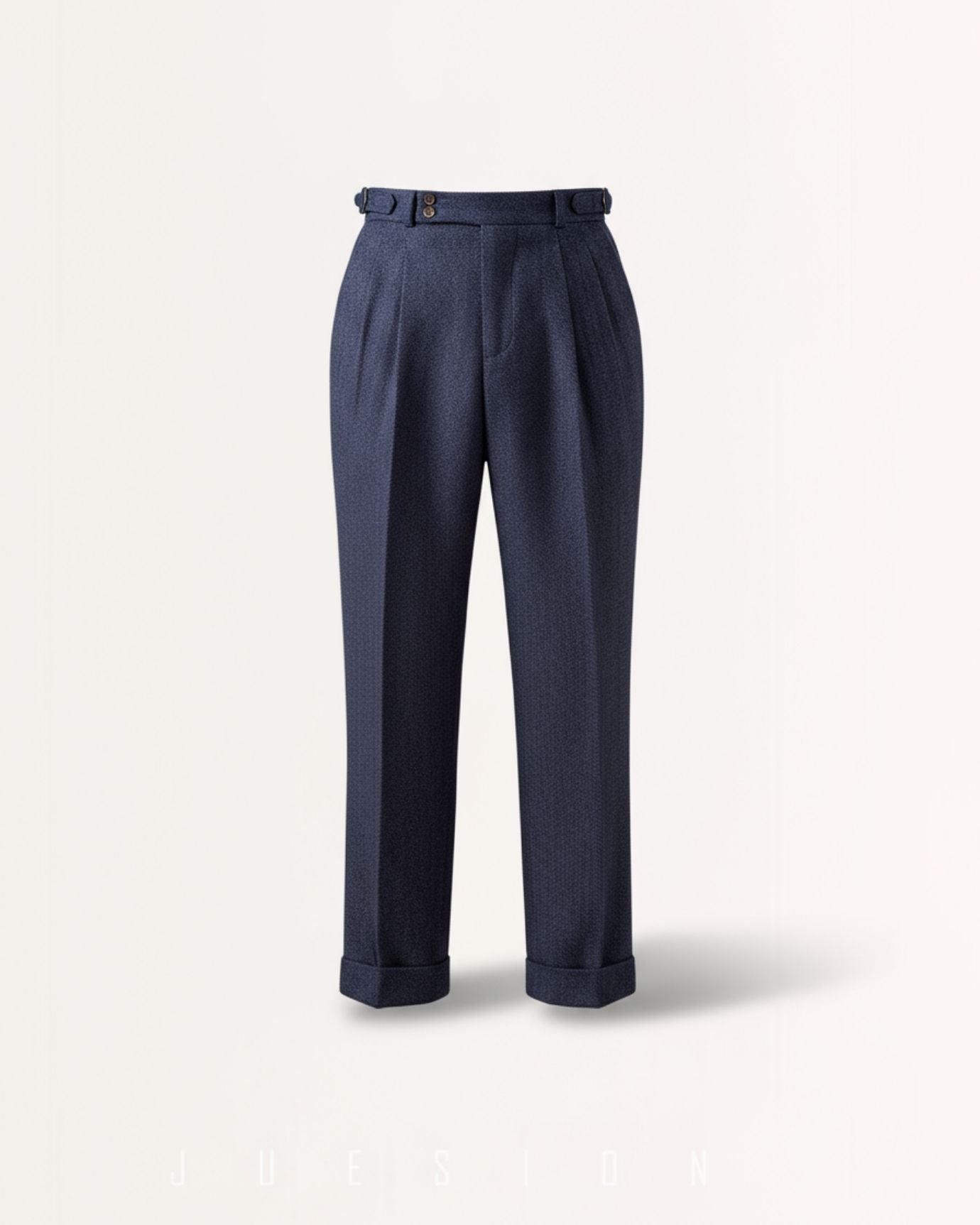 Italian Trousers Old Money Style Worsted Wool