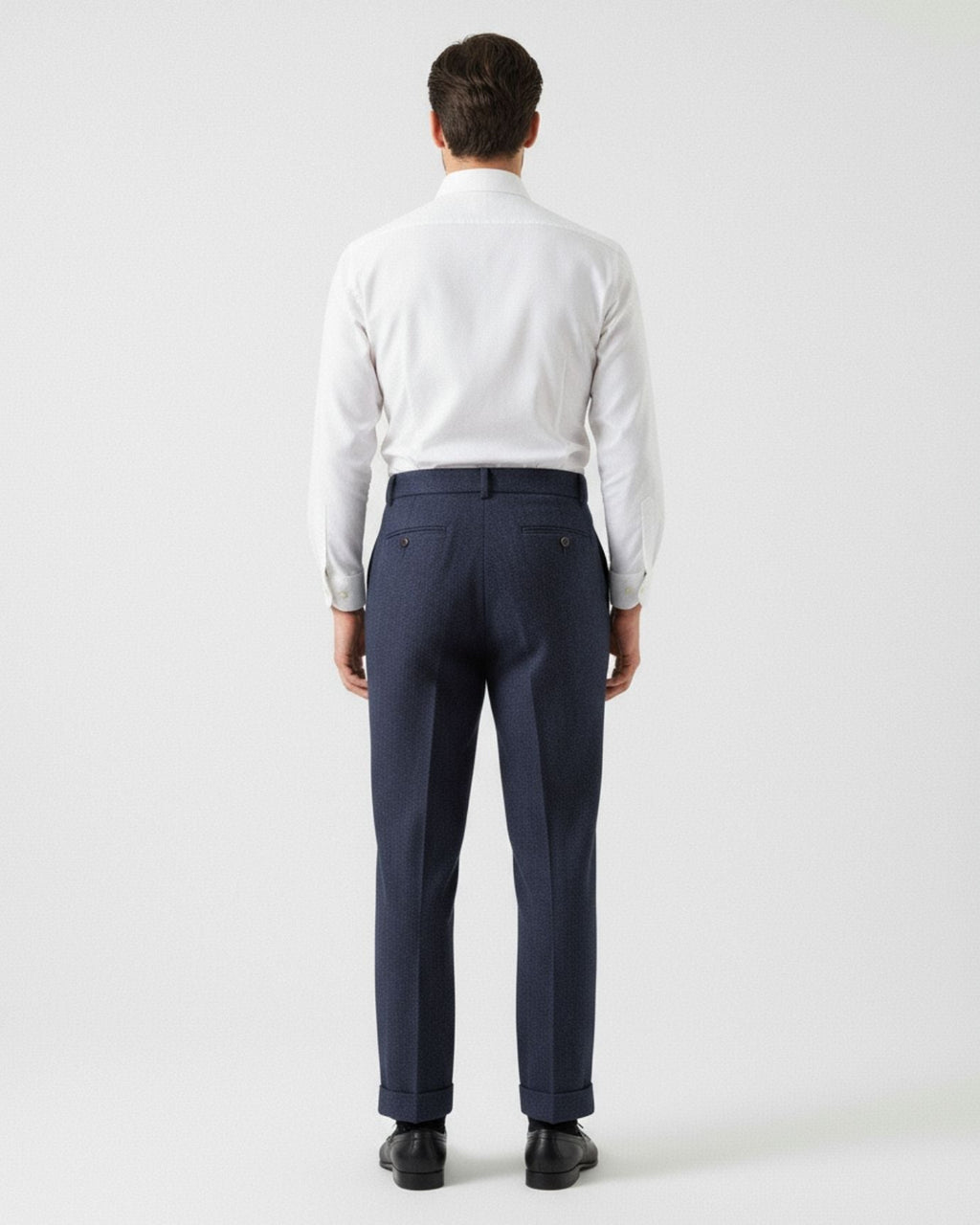 Italian Trousers Old Money Style Worsted Wool