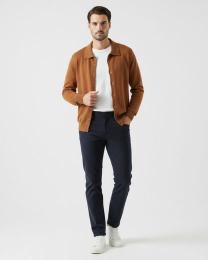 Cardigan Polo Buttoned