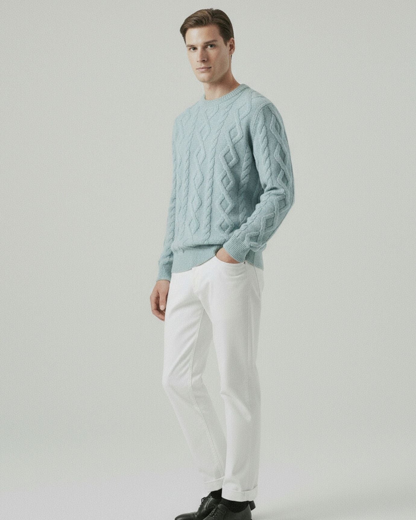 Fine Cashmere & Wool Sweater Pullover