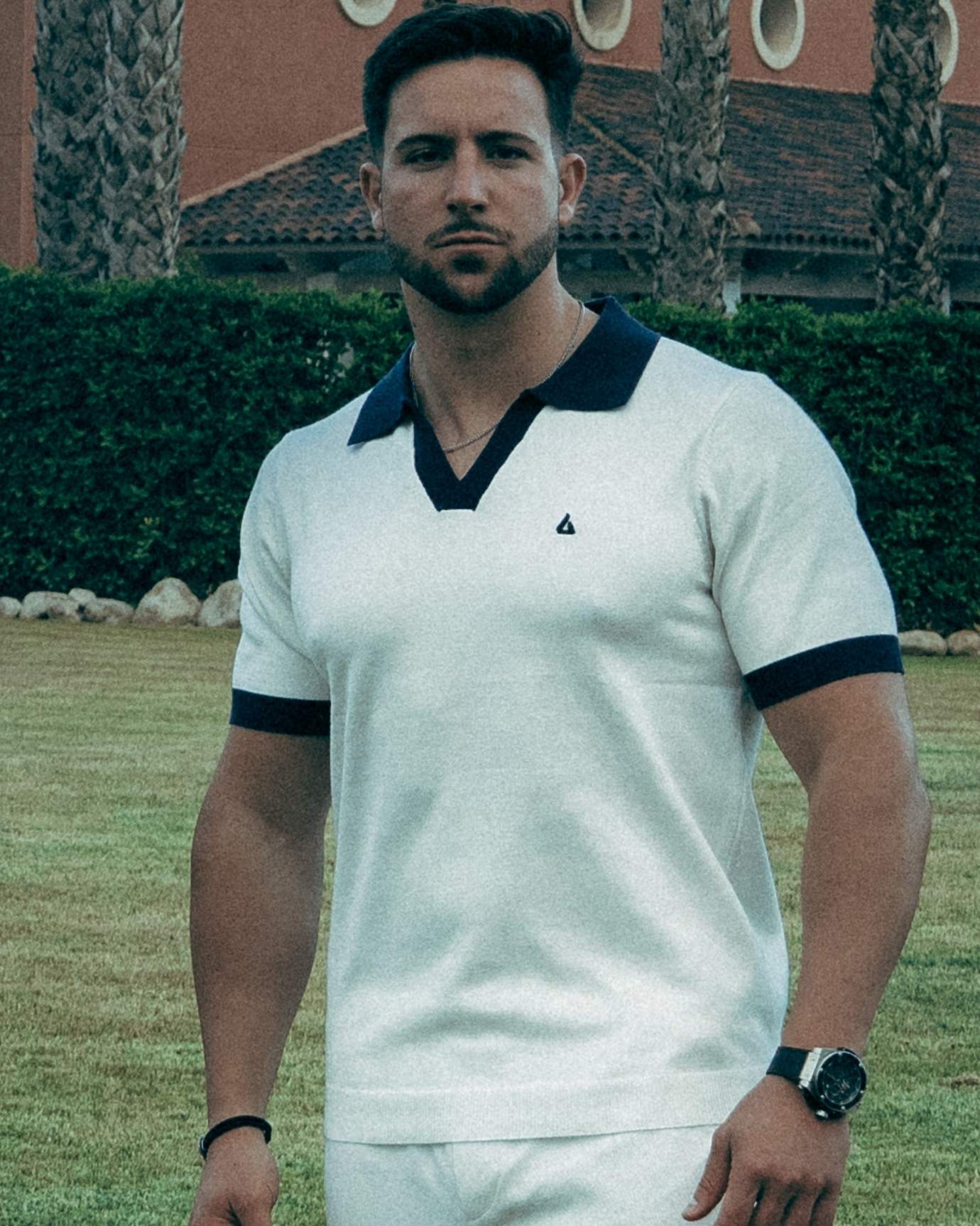 Old Money Polo Shirt White