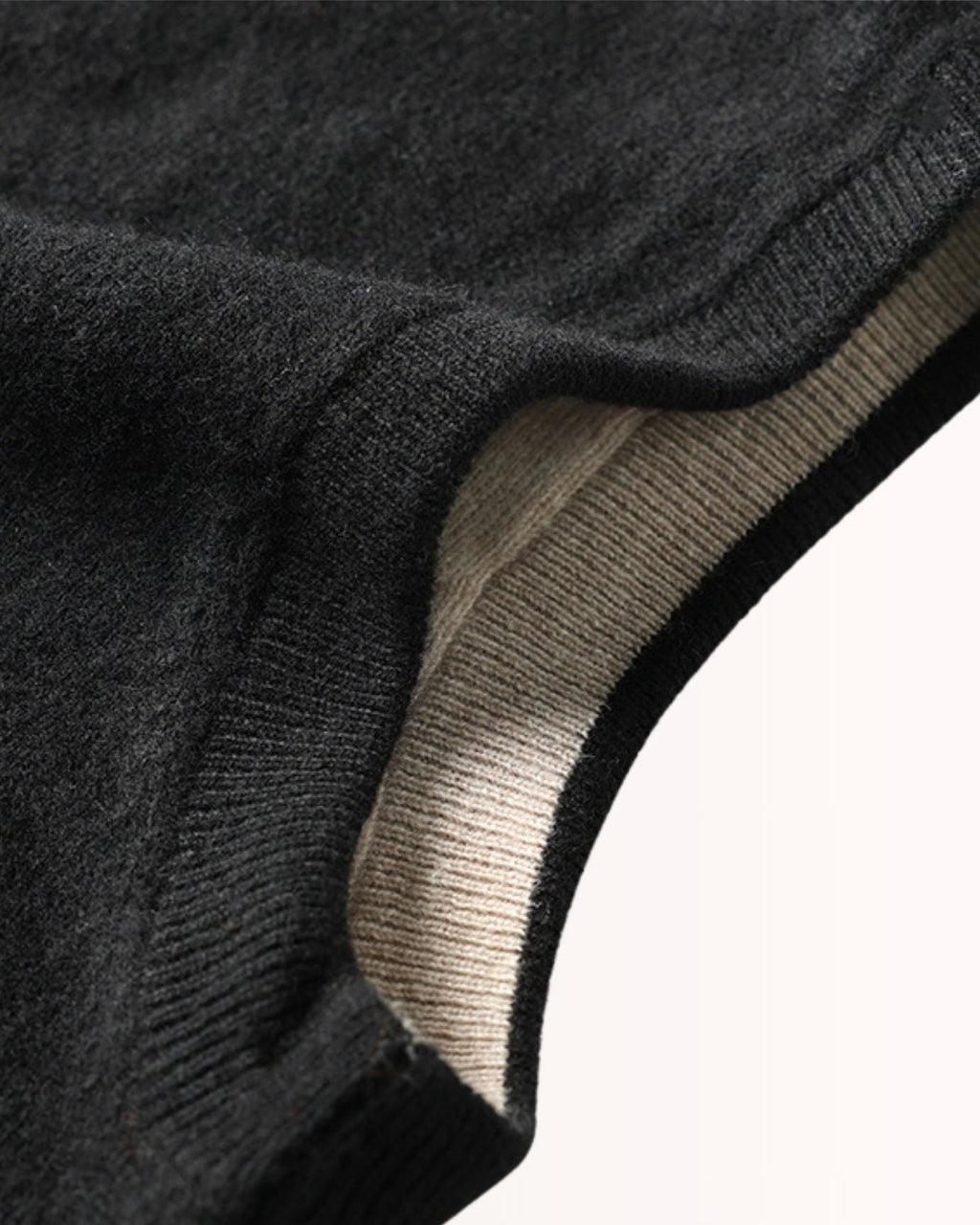 Wool & cashmere Vest Doble-Sided Zipper