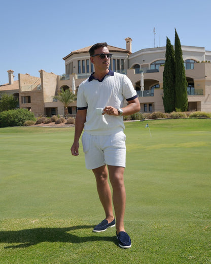 Old Money Marine Polo - White