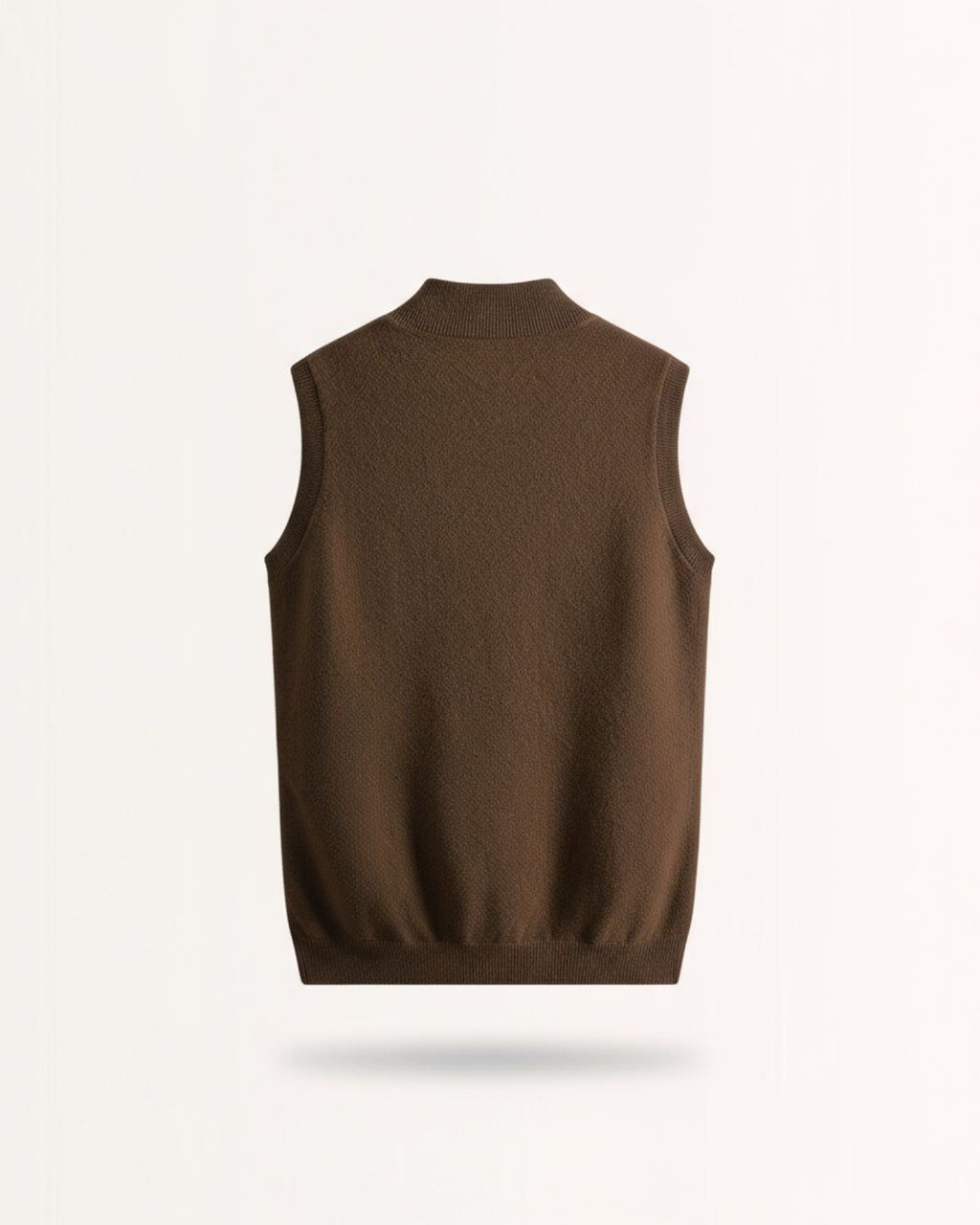 Wool & cashmere Vest Doble-Sided Zipper