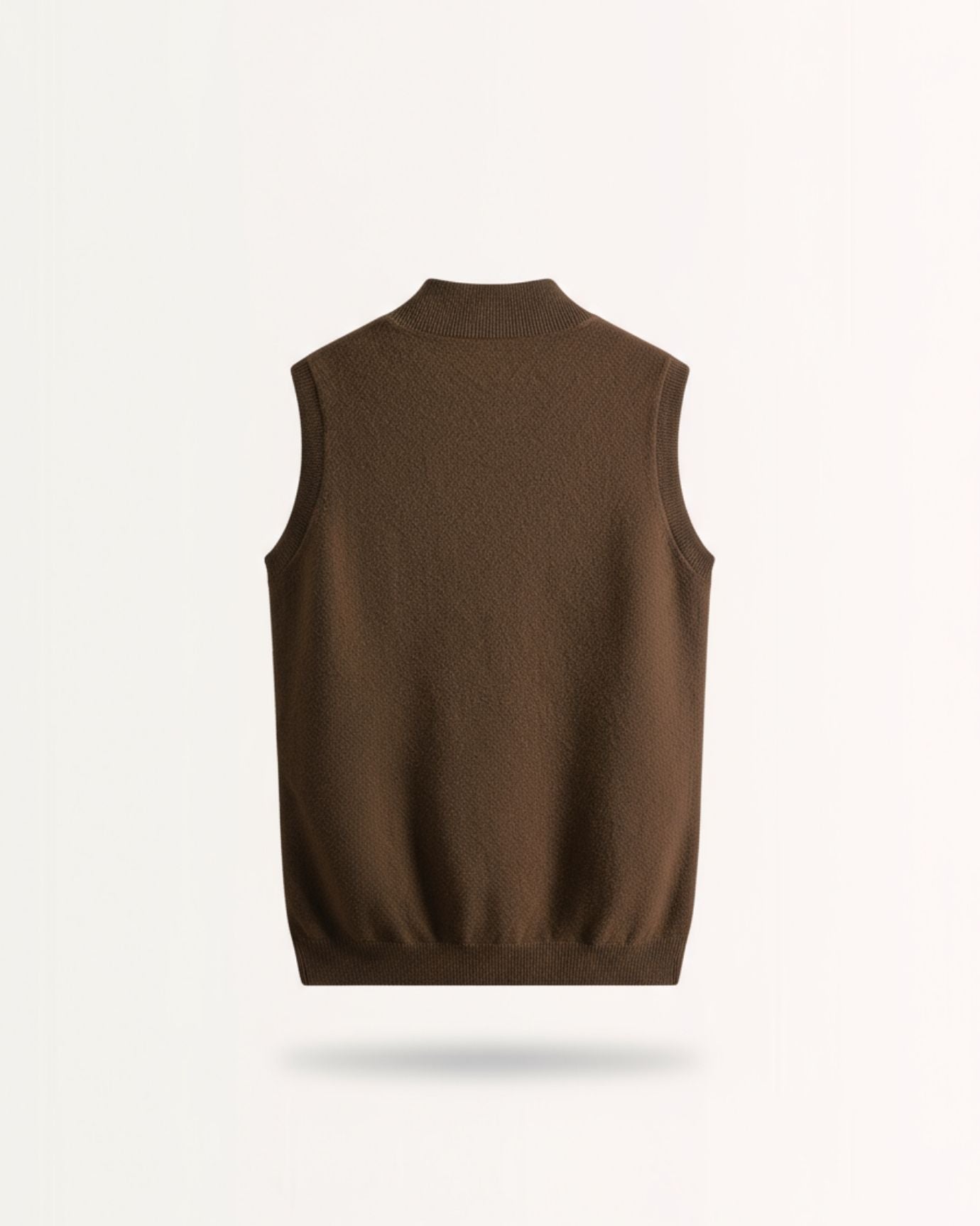 Wool & cashmere Vest Doble-Sided Zipper