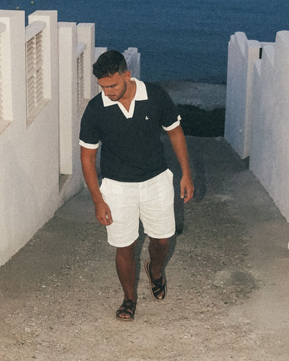 Old Money Polo Shirt Navy Blue