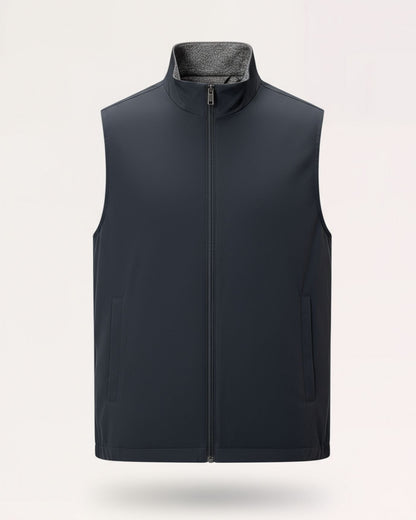 Reversible Vest Man Jacket Vest with Zipper