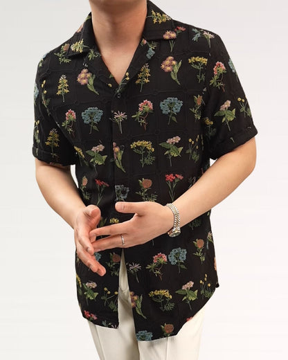 Flowery Embroidery Limited Edition Shirt