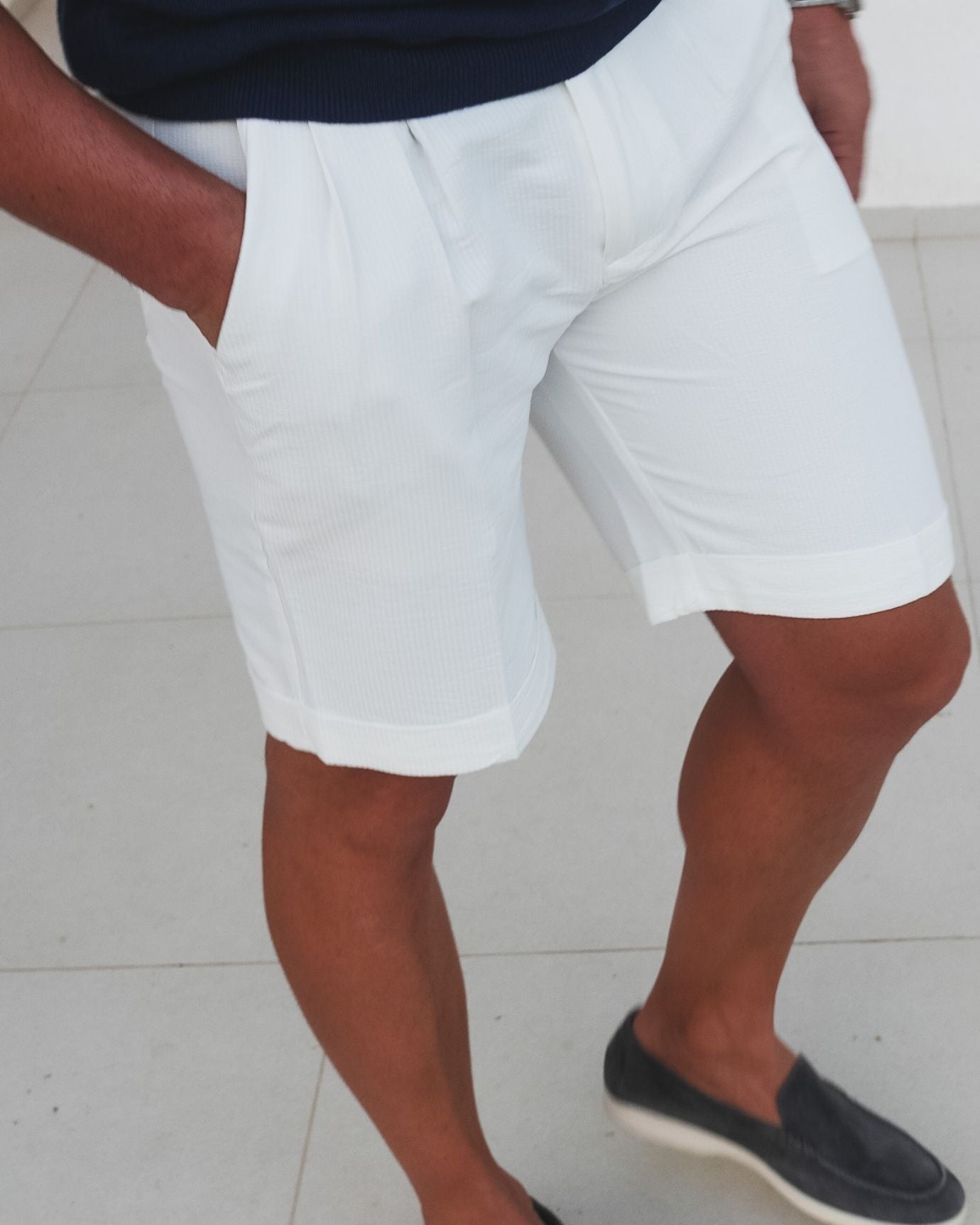 Paris Shorts Breathable White