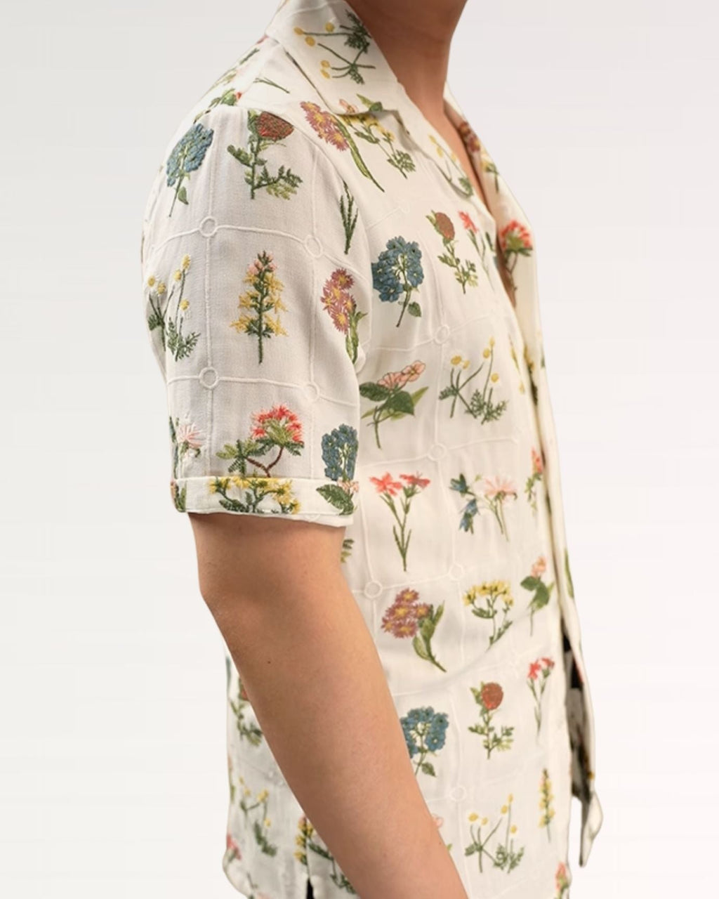 Flowery Embroidery Limited Edition Shirt