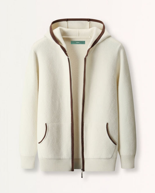 Cashmere Zipper Hooded Cardigan Limited Edition