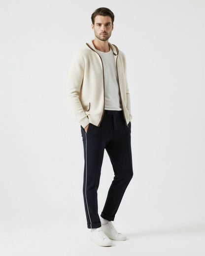 Cashmere Zipper Hooded Cardigan Limited Edition