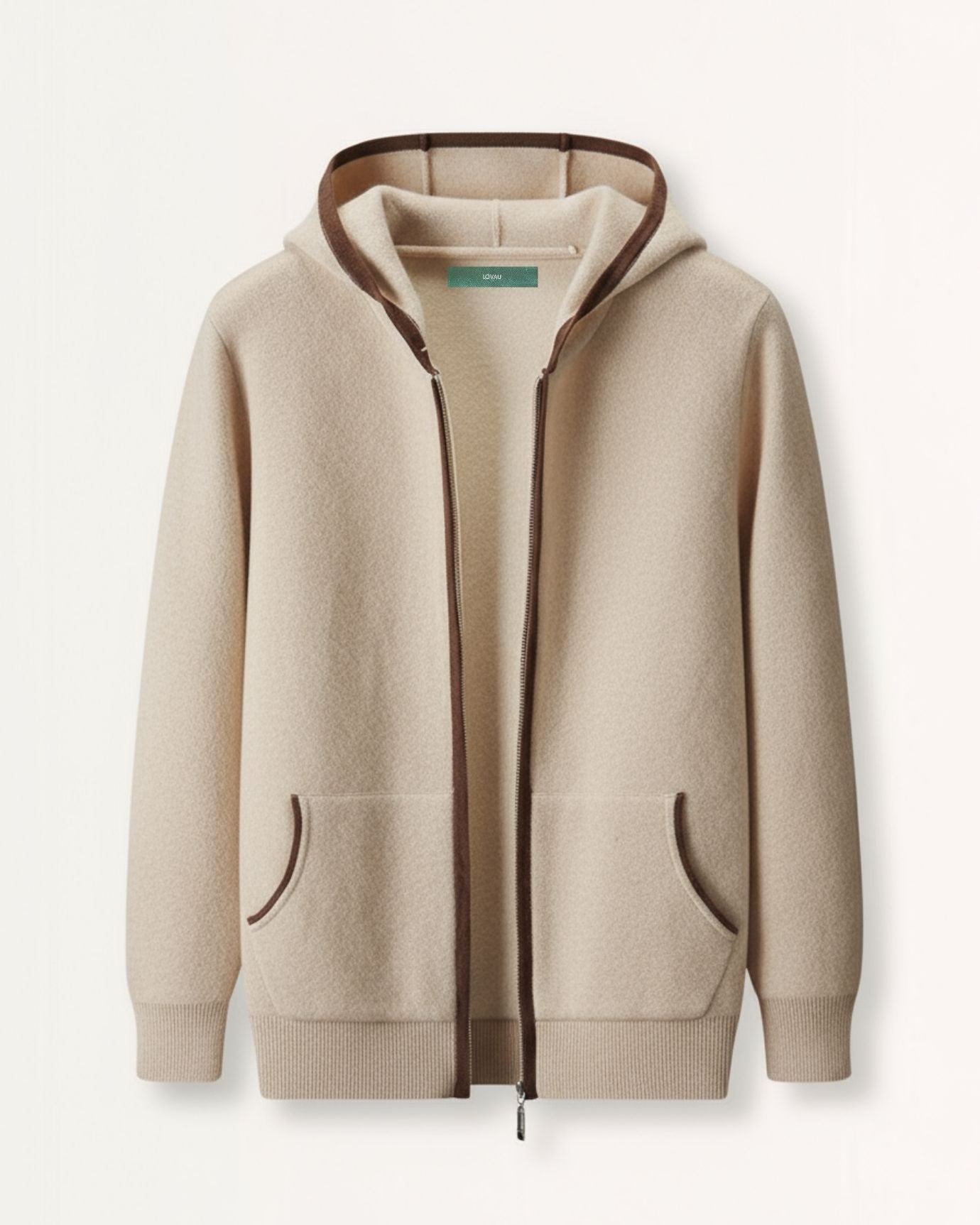 Cashmere Zipper Hooded Cardigan Limited Edition