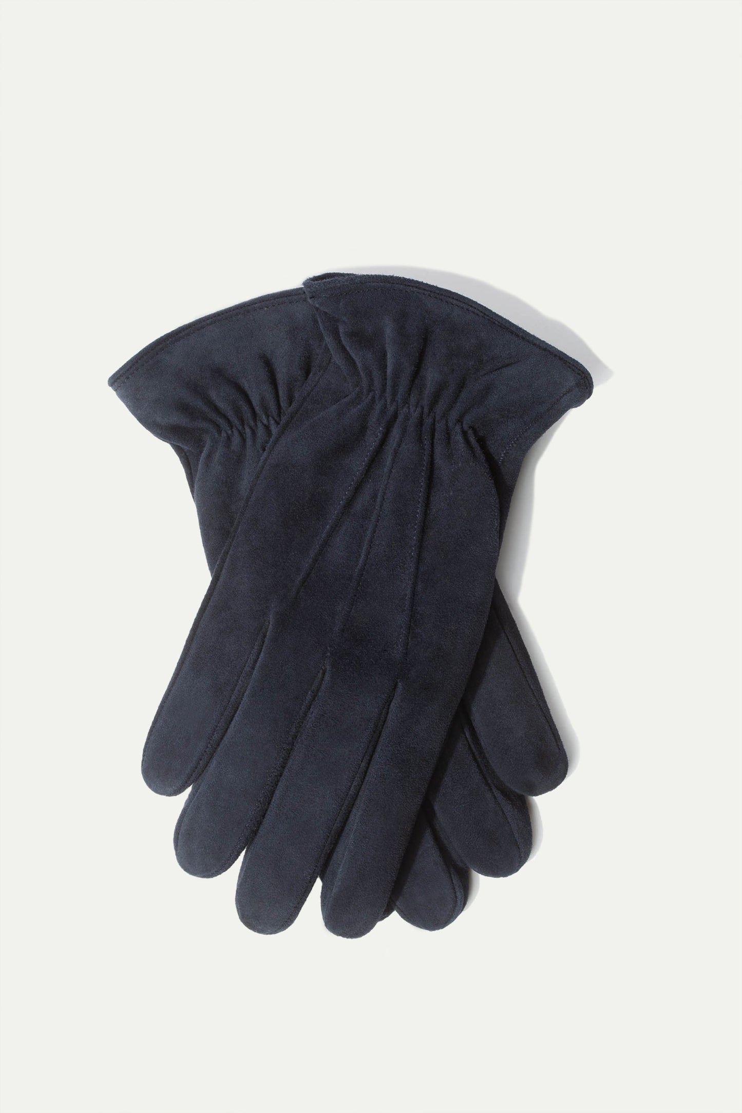 Blue suede gloves - Made in Italy