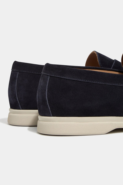 Blue penny loafers - Made in Italy