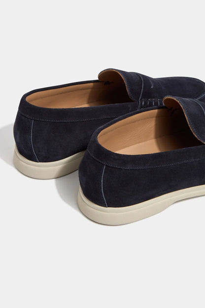 Blue penny loafers - Made in Italy