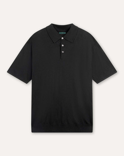Mulberry Silk Cashmere Polo short-sleeved