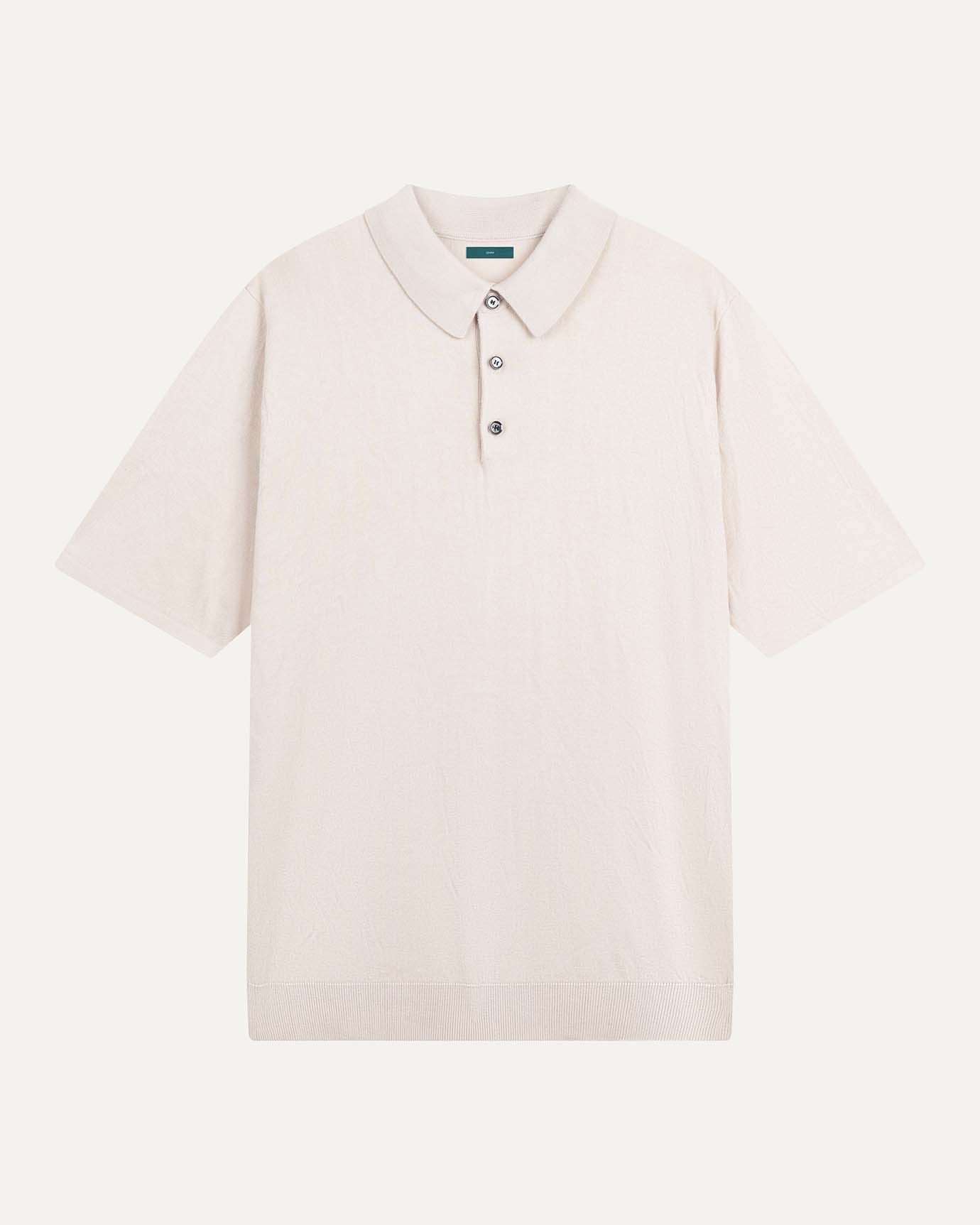 Mulberry Silk Cashmere Polo short-sleeved
