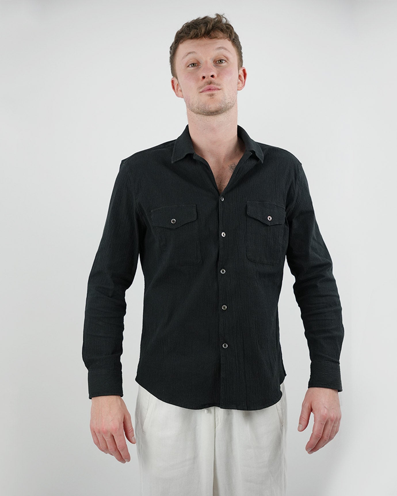 Cotton Old Money Shirt Cordoroy