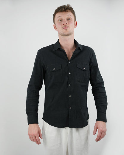 Cotton Old Money Shirt Cordoroy