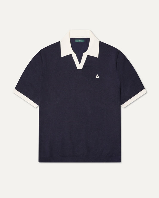 Old Money Polo Shirt Navy Blue