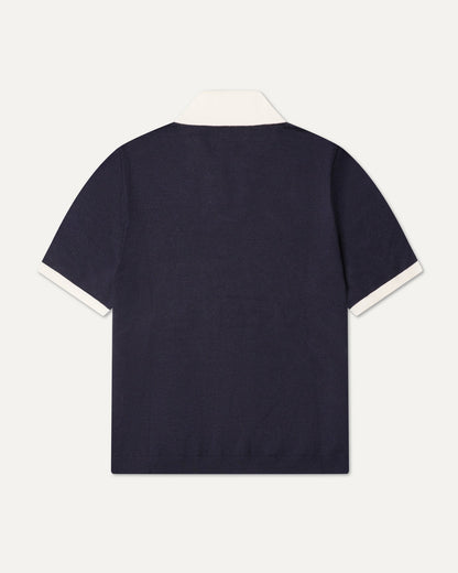 Old Money Polo Shirt Navy Blue
