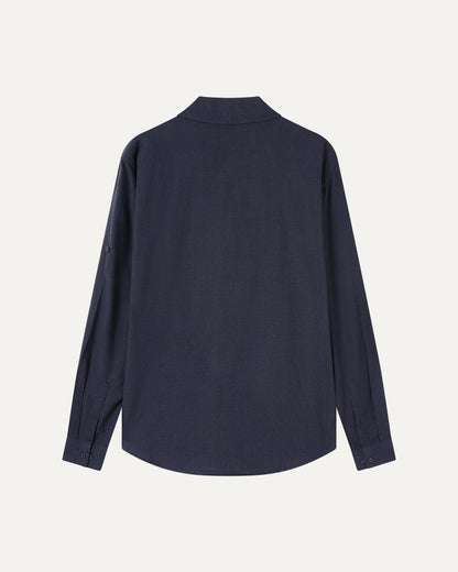 Old Money Dolce Vita Shirt - Navy Blue