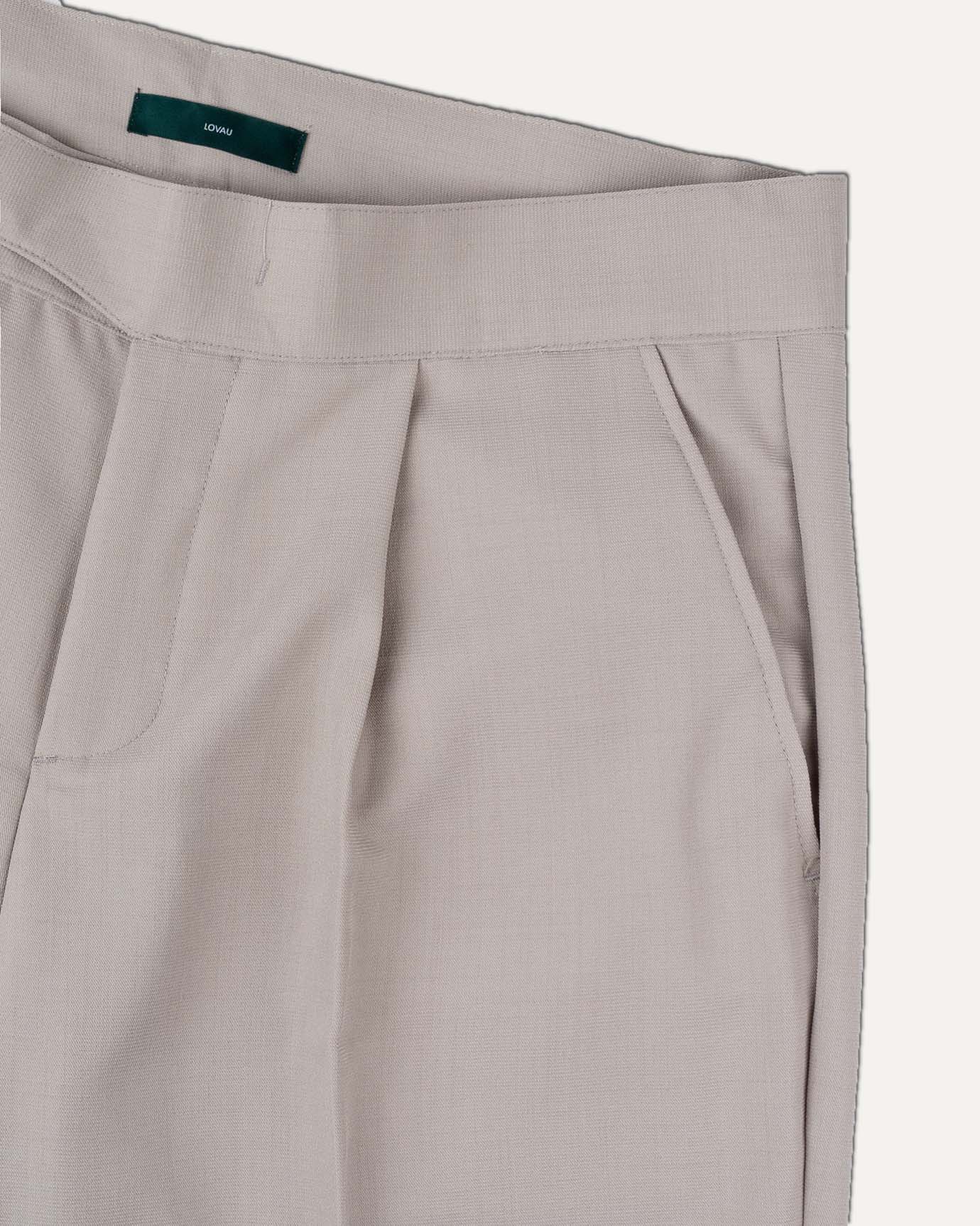 Florence Summer Shorts Gray Beige