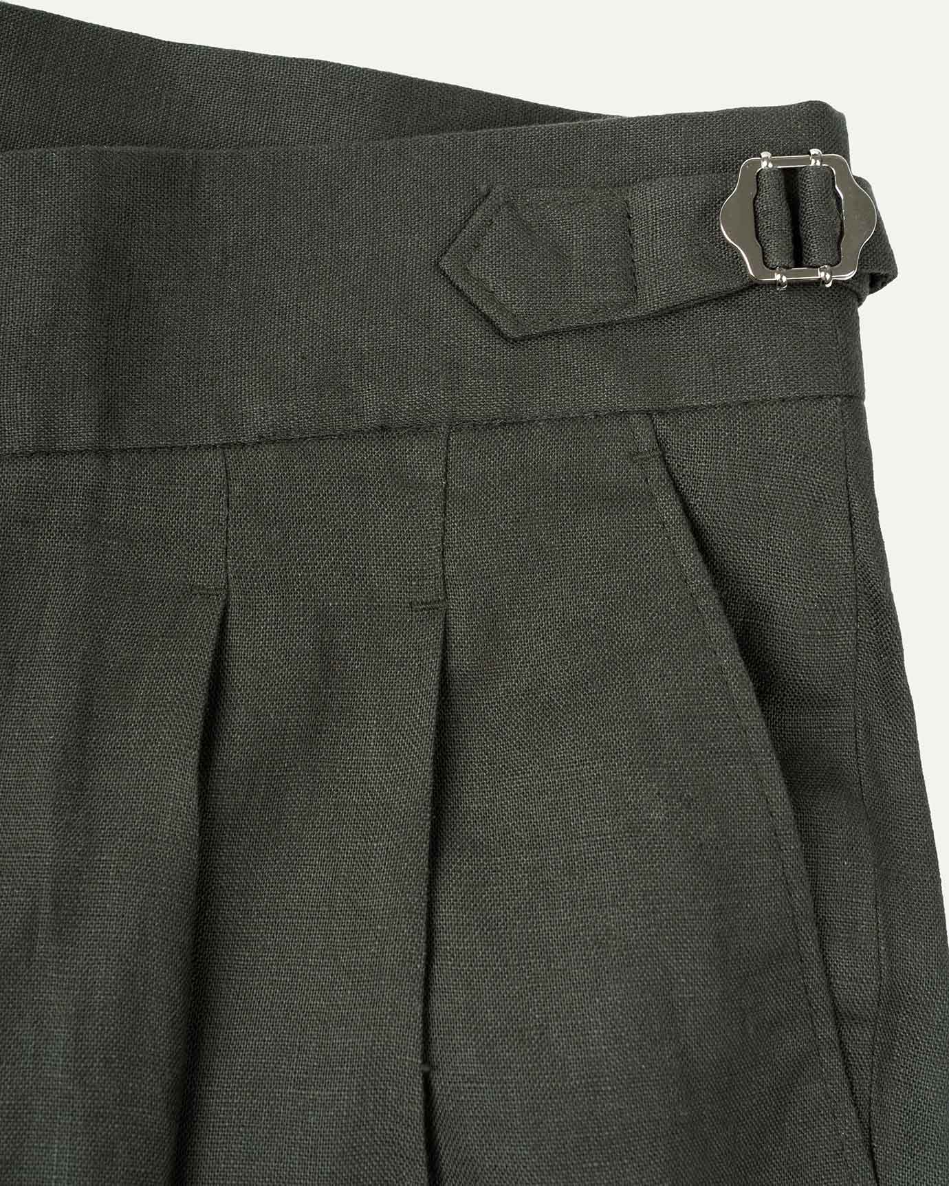 Rome Italian Linen Trousers Green
