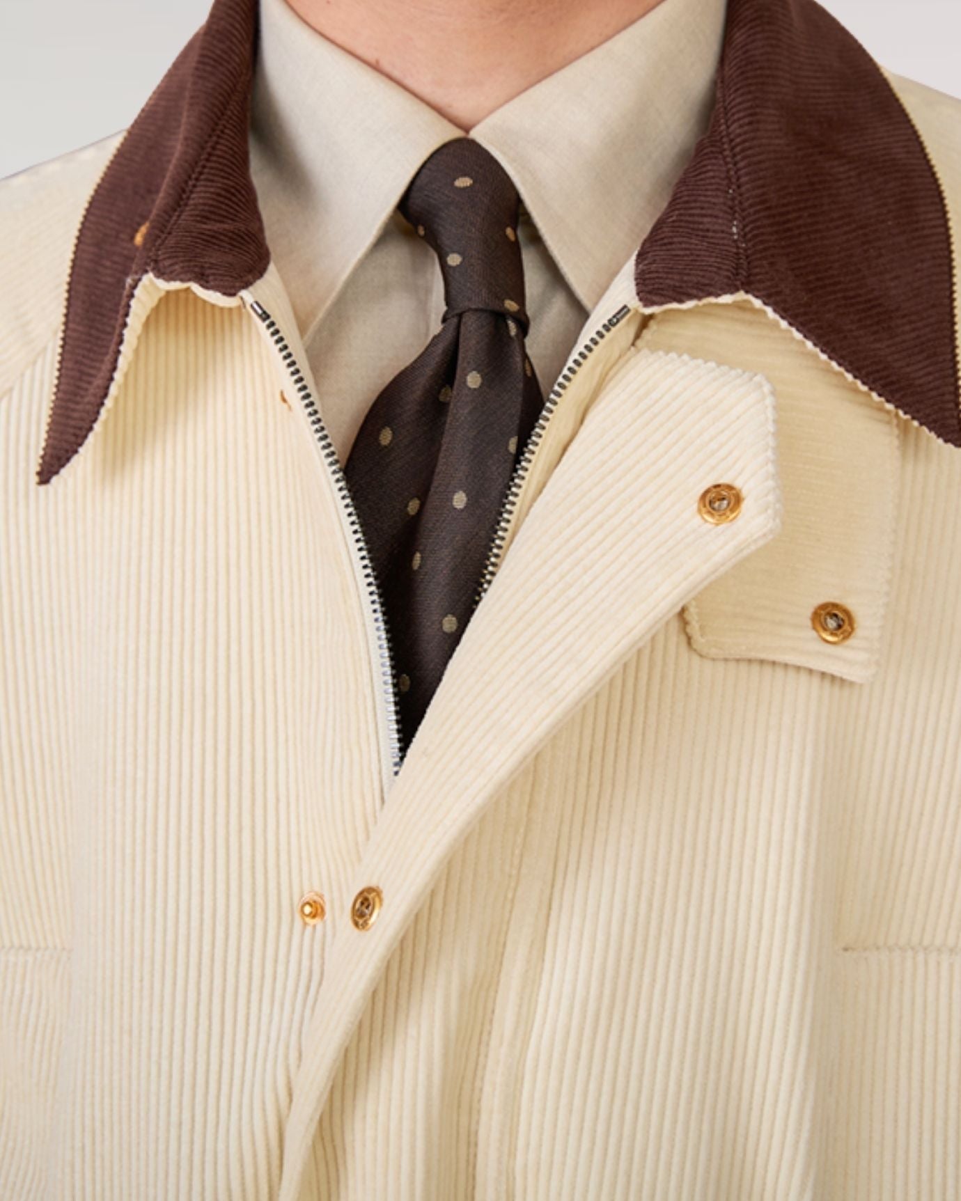 British Retro Jacket Cotton Corduroy