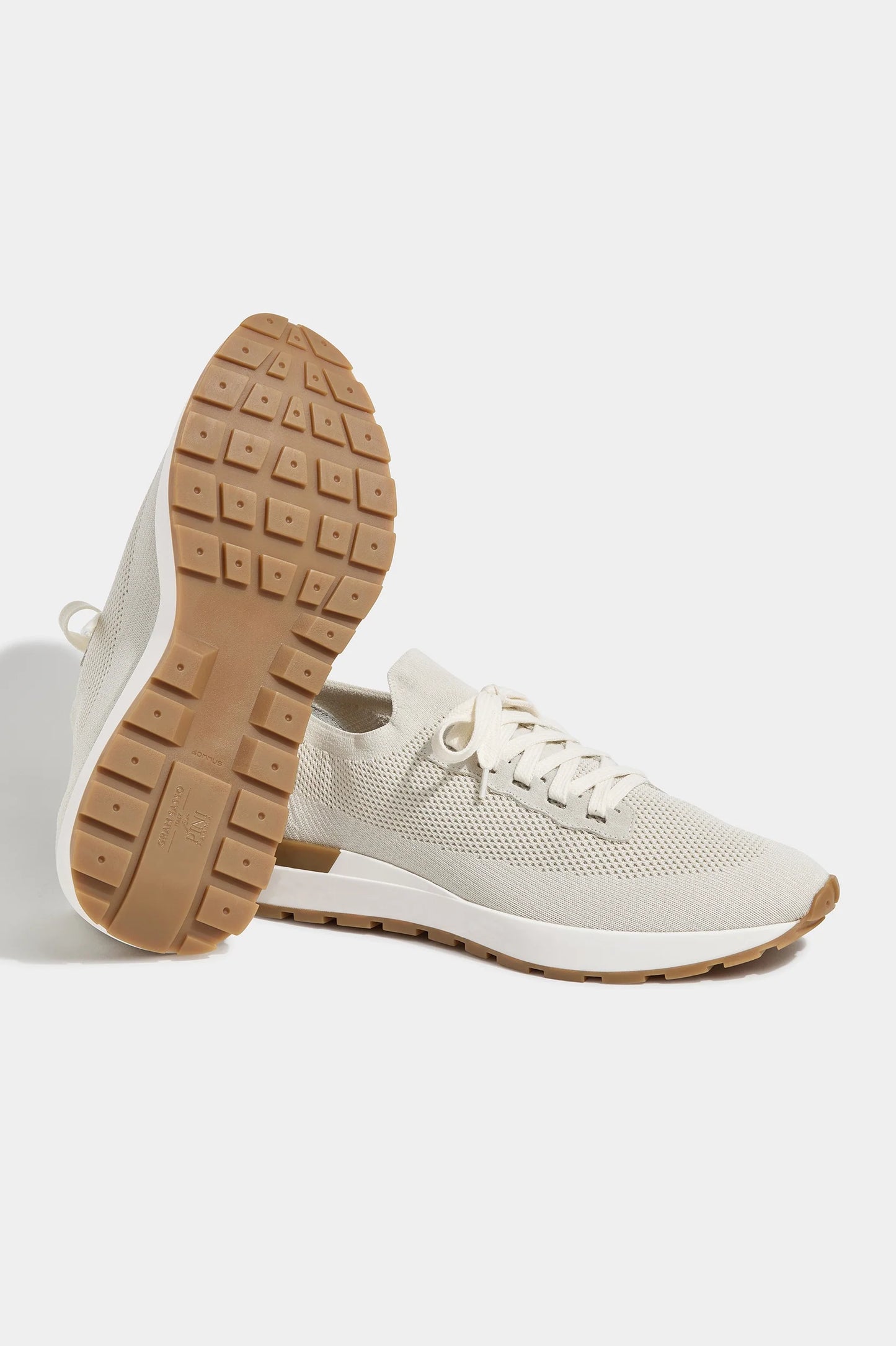 Off-white knitted sneakers - Made In Italy