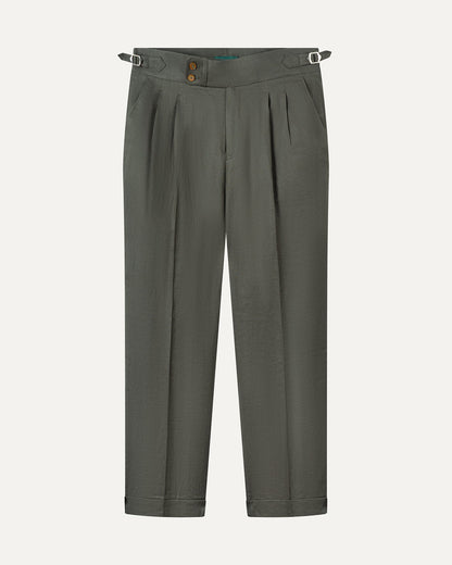 Rome Italian Linen Trousers Green