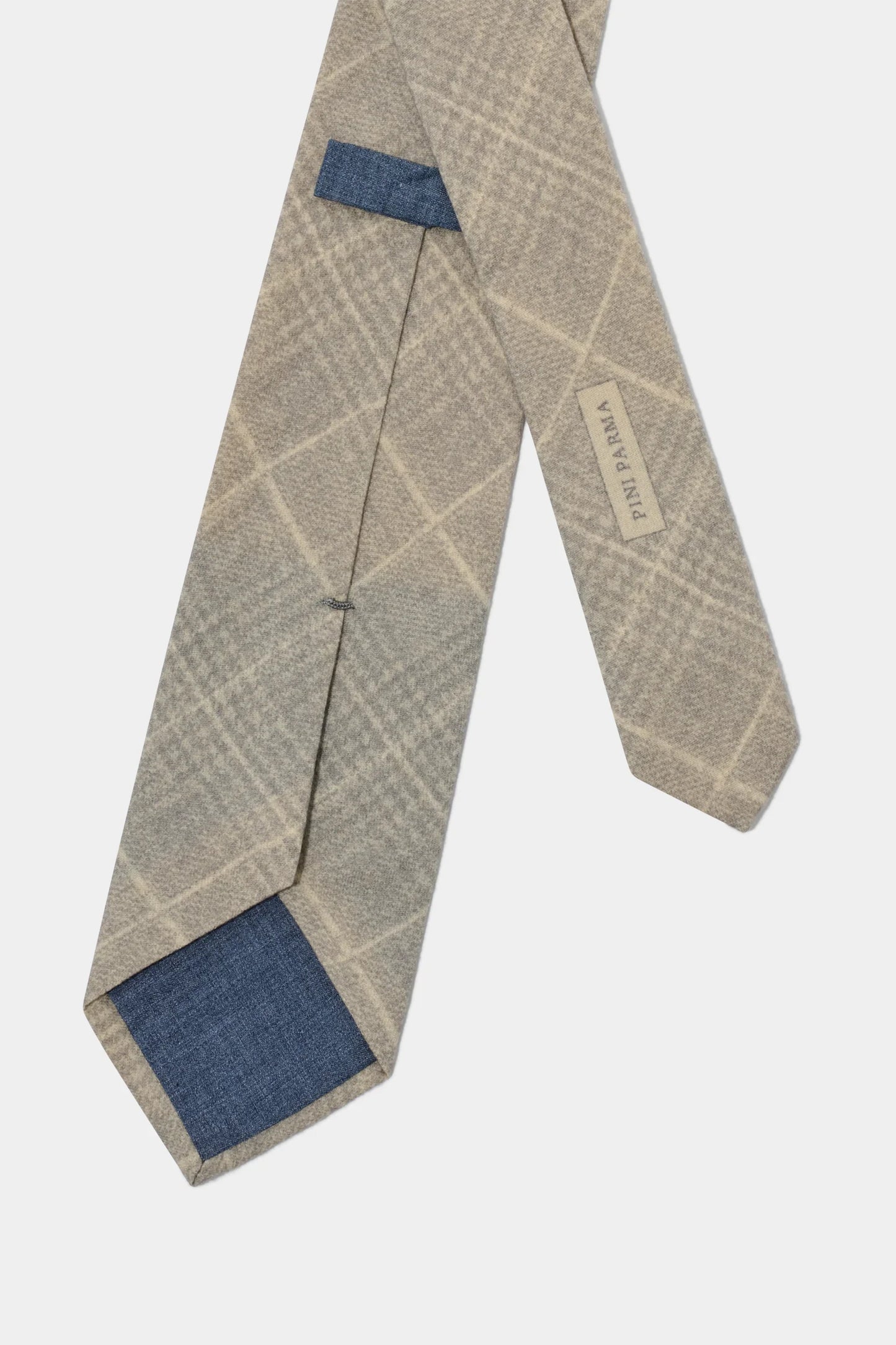 Taupe Prince of wales tie - Made in Italy