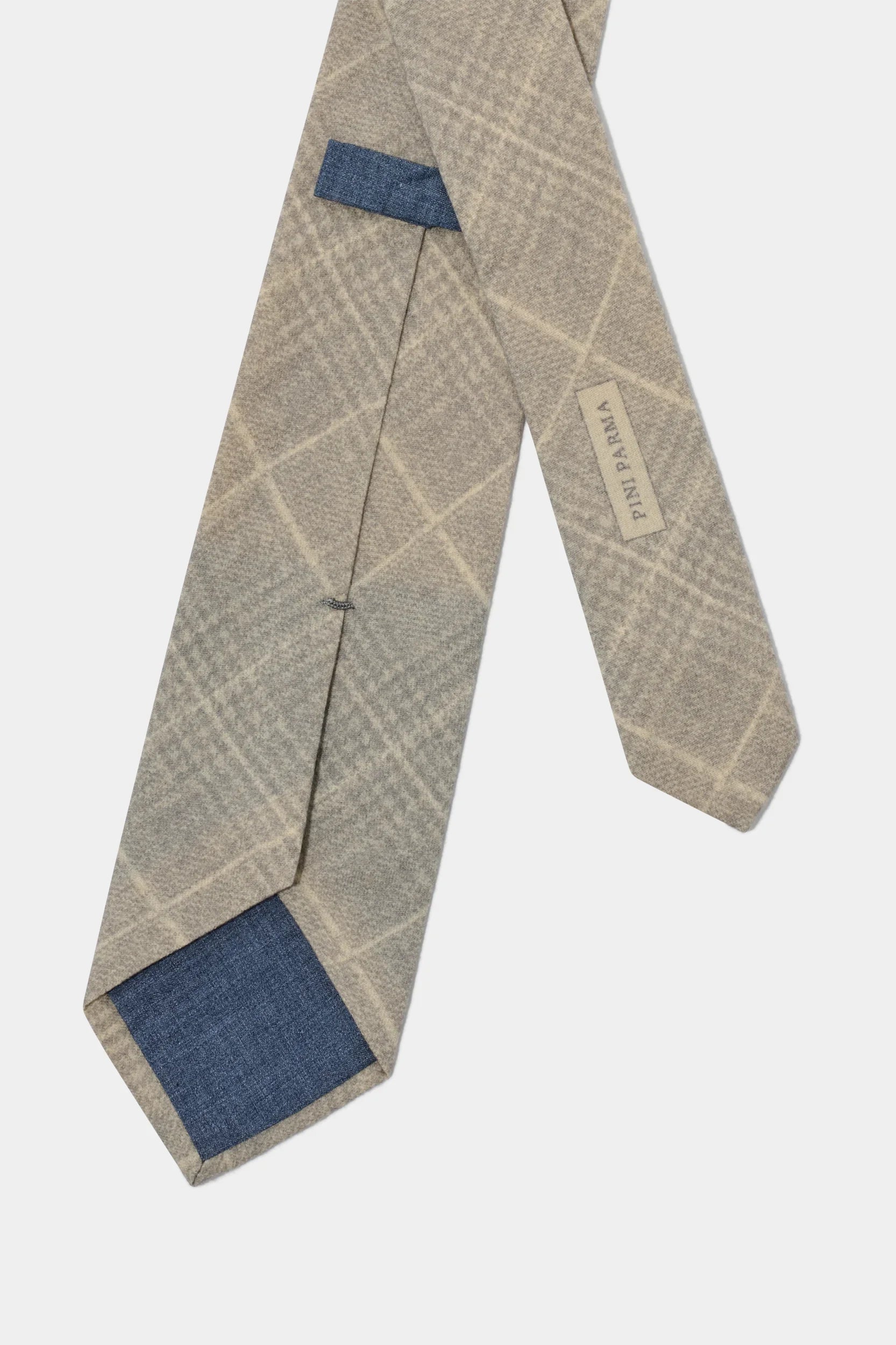 Taupe Prince of wales tie - Made in Italy