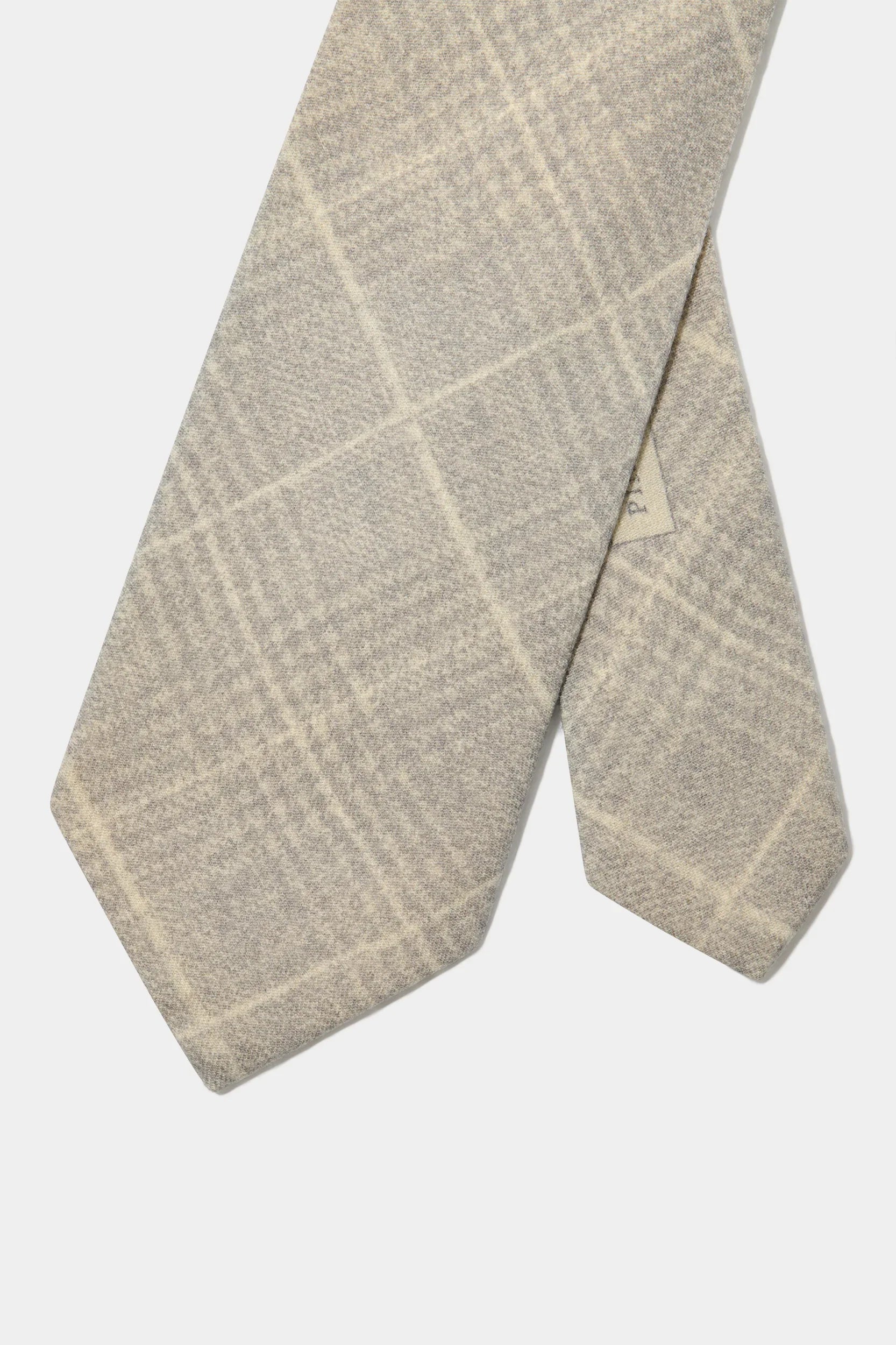 Taupe Prince of wales tie - Made in Italy