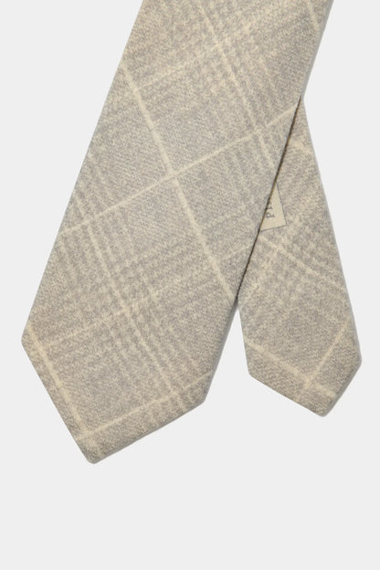 Taupe Prince of wales tie - Made in Italy