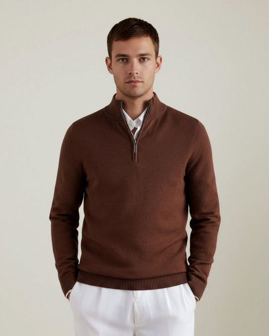 Business Casual Sweater Zipper