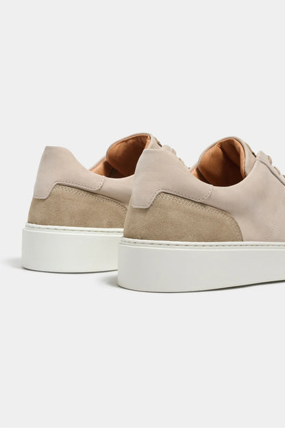 Beige nabuk sneakers - Made in Italy