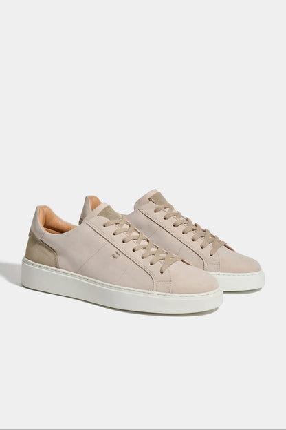 Beige nabuk sneakers - Made in Italy