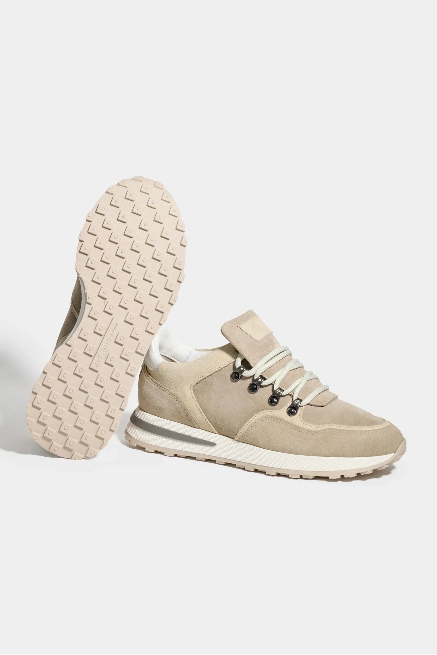 Beige trail sneakers - Made in Italy