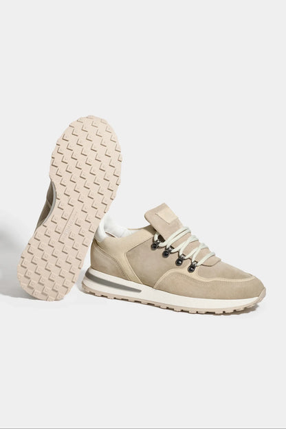 Beige trail sneakers - Made in Italy