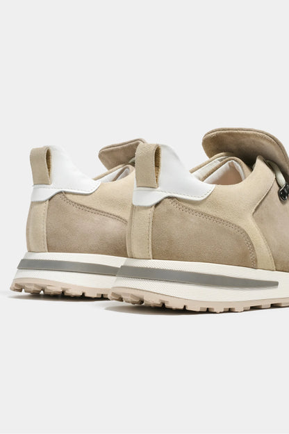 Beige trail sneakers - Made in Italy