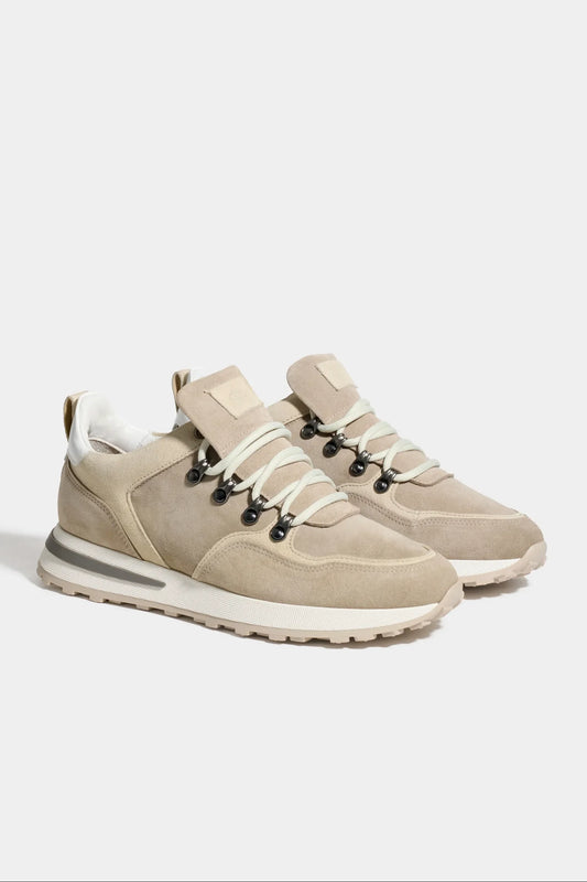 Beige trail sneakers - Made in Italy